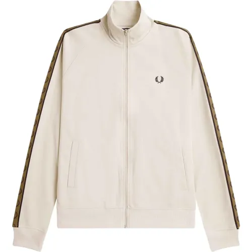 Zip-throughs, male, , Size: XL Track Jacket with Logo - Fred Perry - Modalova