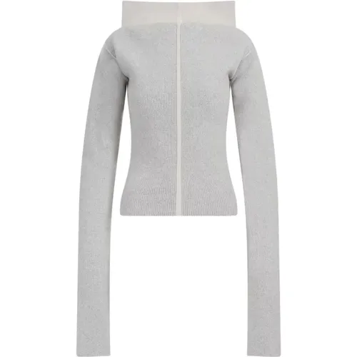 Pearl Cashmere Cowl Sweater Aw23 , female, Sizes: M - Rick Owens - Modalova