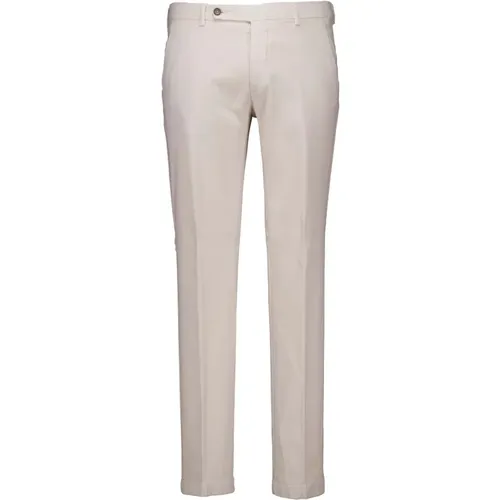 Chinos, male, , Size: L Ecru Pants - Berwich - Modalova