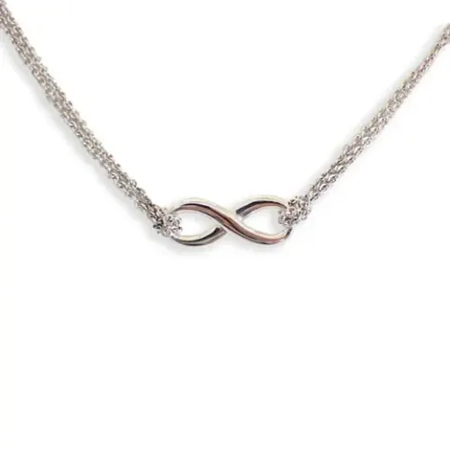 Pre-owned Silver necklaces , female, Sizes: ONE SIZE - Tiffany & Co. Pre-owned - Modalova