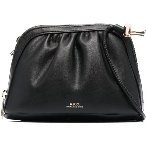Ninon Leather Shoulder Bag , female, Sizes: ONE SIZE - A.p.c. - Modalova