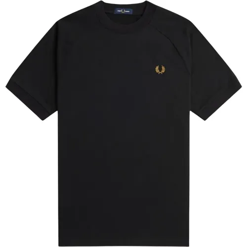 Regular Solid Color Men`s T-shirt , male, Sizes: M - Fred Perry - Modalova