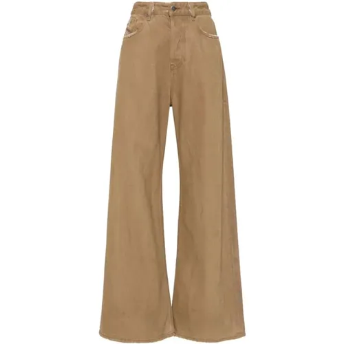 Casual Trousers , female, Sizes: W26, W24, W27 - Diesel - Modalova