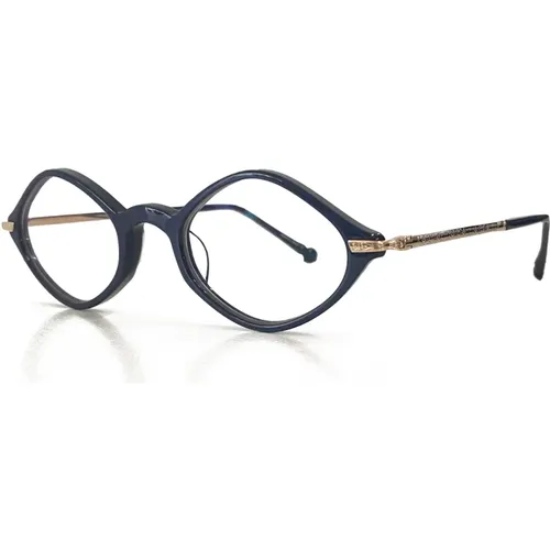 Glasses, unisex, , Size: 47 MM Navy Rose Gold Eyewear Frames - Matsuda - Modalova