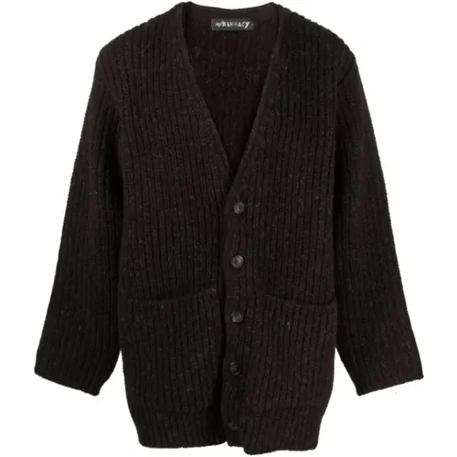 Cardigans, male, , Size: XL Wool V-Neck Cardigan - Our Legacy - Modalova