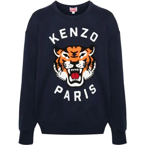 Dunkelblauer Sweatshirt Ss24 Kenzo - Kenzo - Modalova