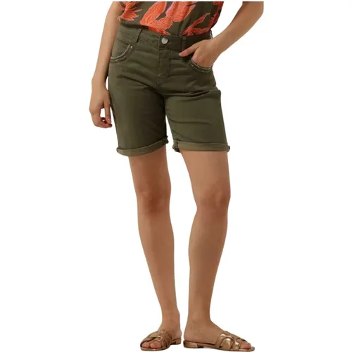 Grüne Sommer Shorts Naomi Treasure , Damen, Größe: W29 - MOS MOSH - Modalova