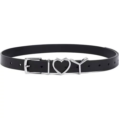 Heart Leather Belt Accessories , female, Sizes: 90 CM, 105 CM - Y/Project - Modalova