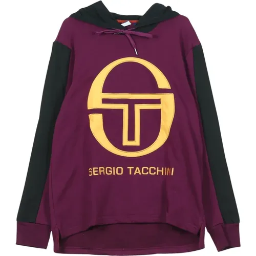 Hoodies, male, , Size: XL /Black Men's Hoodie - Sergio Tacchini - Modalova