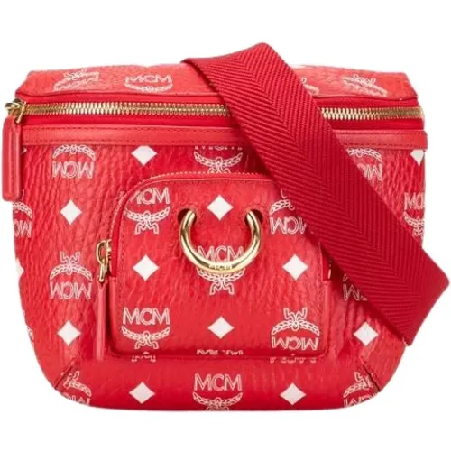Pre-owned Belt Bags, female, , Size: ONE SIZE Pre-owned Canvas shoulder-bags - MCM Pre-owned - Modalova