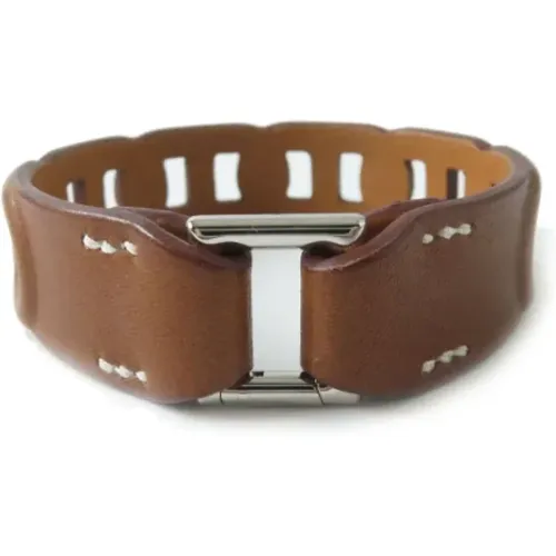 Pre-owned Jewellery, female, , Size: ONE SIZE Pre-owned Leather bracelets - Hermès Vintage - Modalova