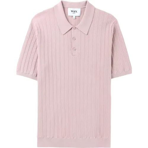 Vertical Knit Polo Shirt , male, Sizes: L - Wax London - Modalova