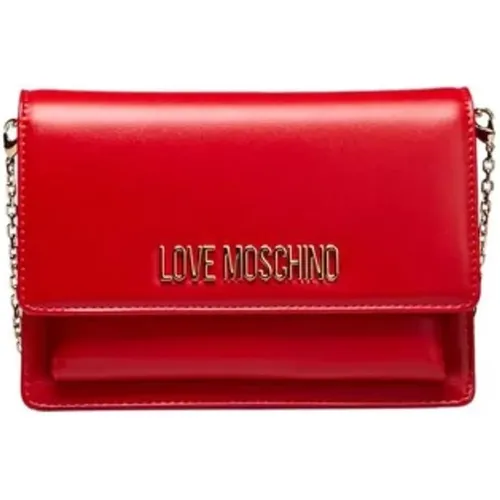 Cross Body Bags, female, , Size: ONE SIZE Crossbody Bag with Chain - Love Moschino - Modalova