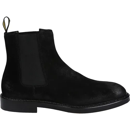 Chelsea Boots, male, , Size: 8 US Black Beatles Ankle Boots - Doucal's - Modalova