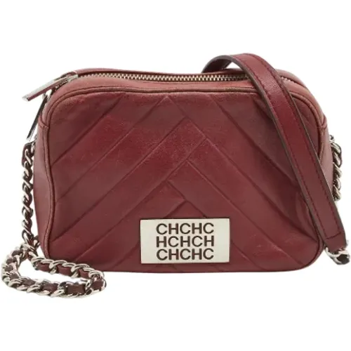 Pre-owned Cross Body Bags, female, , Size: ONE SIZE Pre-owned Leather crossbody-bags - Carolina Herrera Pre-owned - Modalova