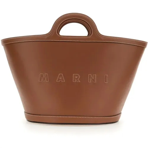 Luxuriöse Tropicalia Lederhandtasche - Marni - Modalova