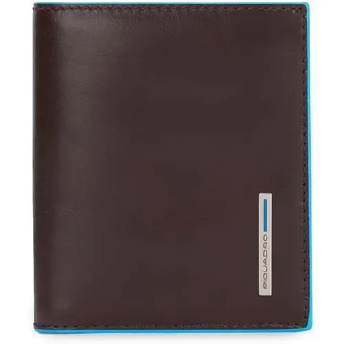 Dark Vertical Wallet Rfid Protection , male, Sizes: ONE SIZE - Piquadro - Modalova