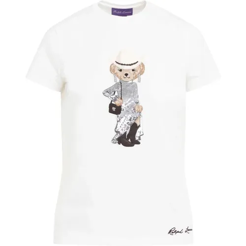 Luxus Creme Western Bear T-Shirt - Ralph Lauren - Modalova