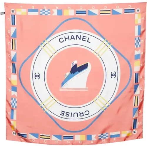 Pre-owned Scarves, female, , Size: ONE SIZE Pre-owned Silk scarves - Chanel Vintage - Modalova