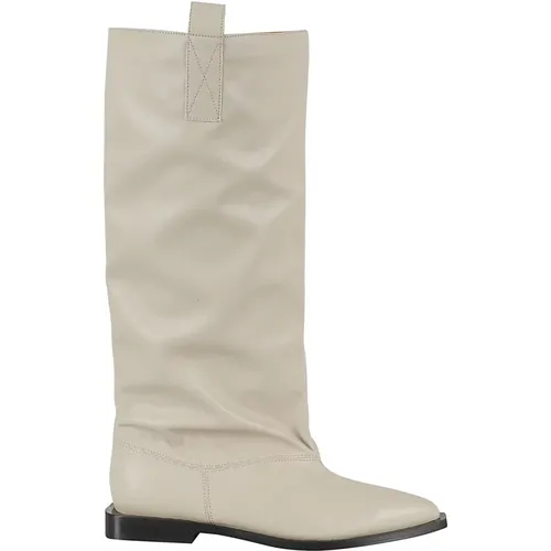 Slouchy Western Tubular Boot , Damen, Größe: 37 EU - Ganni - Modalova