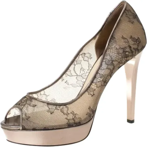 Pre-owned Pumps, female, , Size: 10 US Pre-owned Lace heels - Jimmy Choo Pre-owned - Modalova