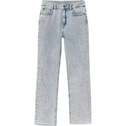 Slim Fit Jeans with Strass , female, Sizes: W25, W26 - Twinset - Modalova