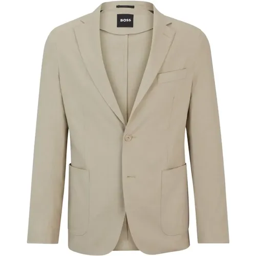 Blazers, male, , Size: M Light Linen Blazer - Boss - Modalova