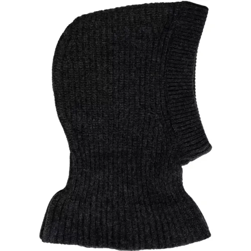 Hats, male, , Size: S Anthracite Lambswool Hood - Ac1147 Lk1026Bk981 - Lemaire - Modalova