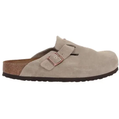 Suede Flat Mule Shoes , male, Sizes: 7 UK, 6 UK - Birkenstock - Modalova