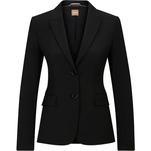 Klischer Blazer mit Knöpfen und Taschen , Damen, Größe: 2XL - Hugo Boss - Modalova