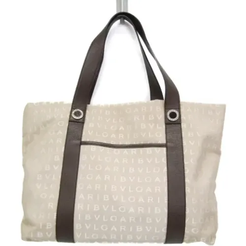 Pre-owned Tote Bags, female, , Size: ONE SIZE Pre-owned Canvas totes - Bvlgari Vintage - Modalova