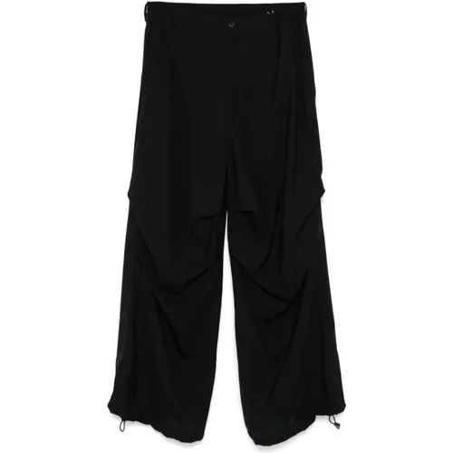 Wide Trousers, male, , Size: M Elasticated Waistband Pants - MM6 Maison Margiela - Modalova