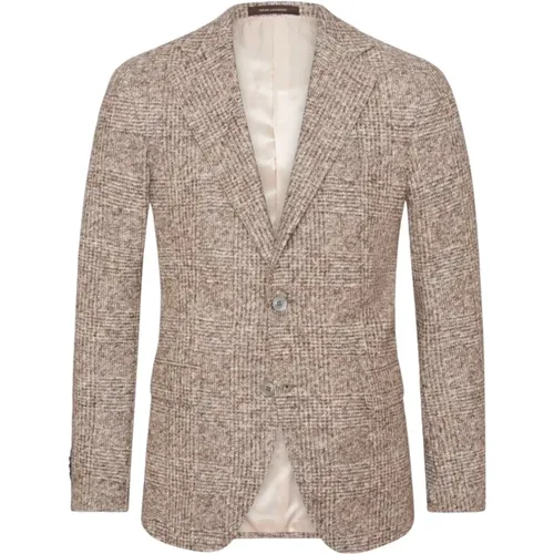 Blazers, male, , Size: XL Slim Fit Checkered Blazer - Oscar Jacobson - Modalova