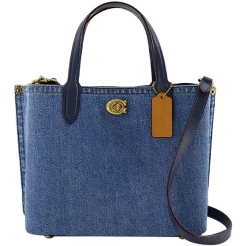 Canvas handbags , female, Sizes: ONE SIZE - Coach - Modalova