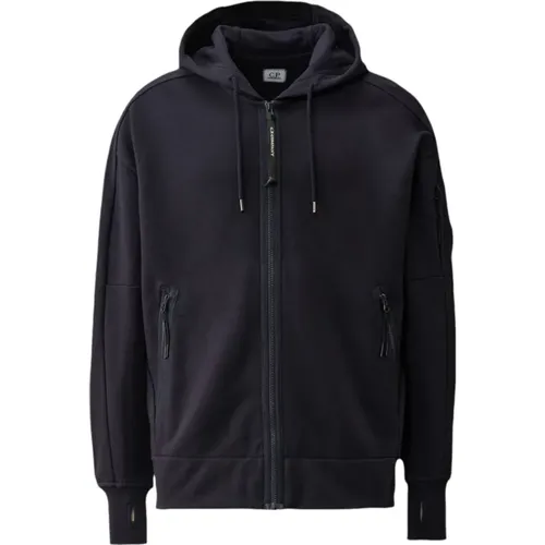 Zip-throughs, male, , Size: 2XL Hooded Sweatshirt - C.P. Company - Modalova