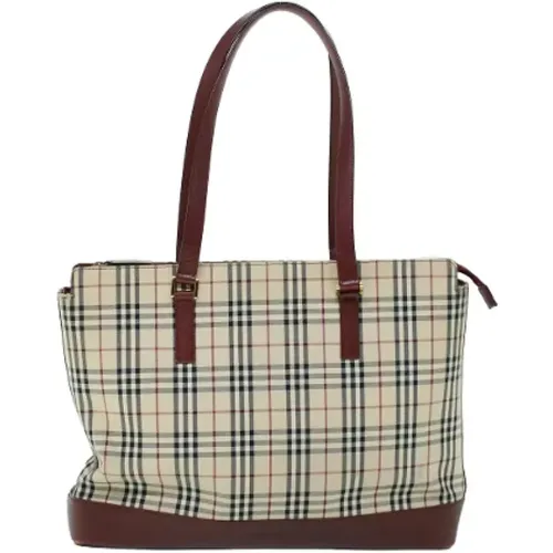 Pre-owned Tote Bags, female, , Size: ONE SIZE Pre-owned Canvas totes - Burberry Vintage - Modalova