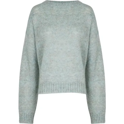 Round-neck Knitwear, female, , Size: M Maglia in alpaca - NIU - Modalova