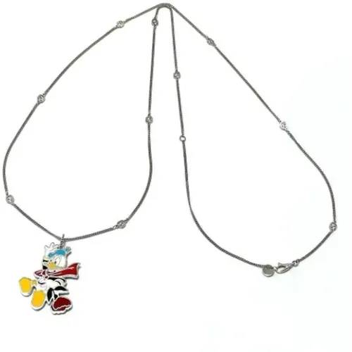 Pre-owned Jewellery, female, , Size: ONE SIZE Pre-owned Silver necklaces - Gucci Vintage - Modalova