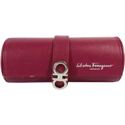 Pre-owned Accessories, female, , Size: ONE SIZE Pre-owned Leather home-office - Salvatore Ferragamo Pre-owned - Modalova