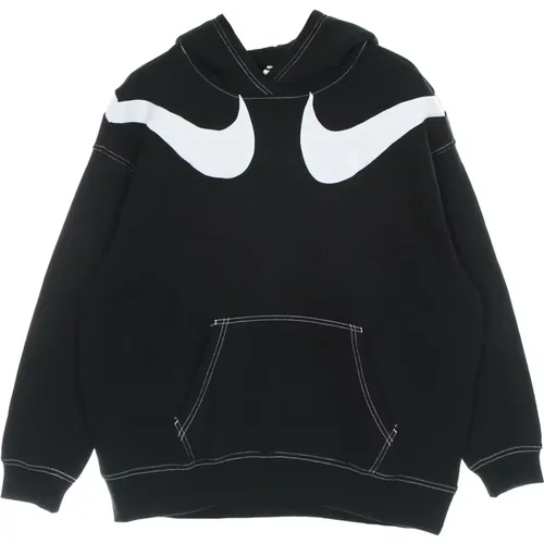 Hoodies, female, , Size: M Fleece Hoodie with Swoosh Logo - Nike - Modalova