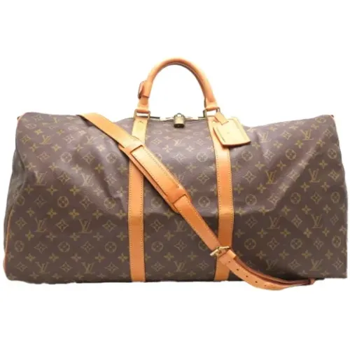 Pre-owned Weekend Bags, female, , Size: ONE SIZE Pre-owned Canvas handbags - Louis Vuitton Vintage - Modalova