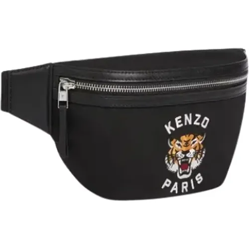 Belt Bags, male, , Size: ONE SIZE Varsity Belt Bag with Lucky Tiger - Kenzo - Modalova