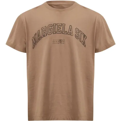 T-Shirts, male, , Size: M Men's T-Shirts & Polos - MM6 Maison Margiela - Modalova