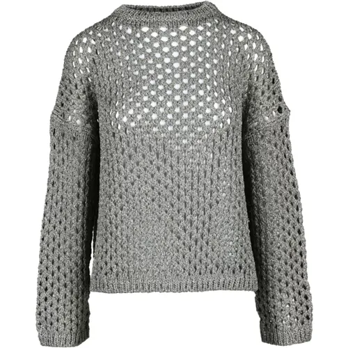 Metallgestrickter Pullover - Fabiana Filippi - Modalova