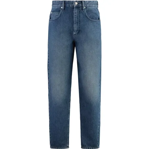 Straight-Leg Jeans mit Metall-Details , Herren, Größe: W30 - Isabel marant - Modalova