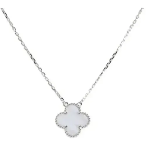 Pre-owned White Gold necklaces , female, Sizes: ONE SIZE - Van Cleef & Arpels Pre-owned - Modalova