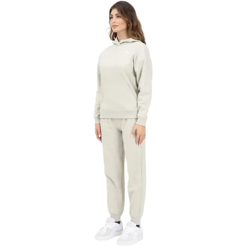 Beiger Loungewear-Set für Frauen , Damen, Größe: L - Puma - Modalova