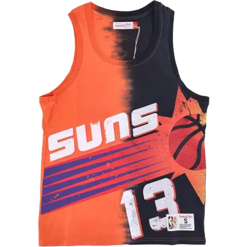 Sportswear, male, , Size: S Steve Nash NBA Tie Dye Tank - Mitchell & Ness - Modalova