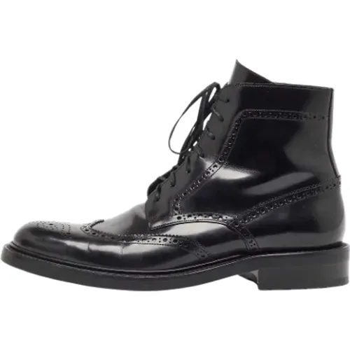 Pre-owned Leather boots , female, Sizes: 11 UK - Yves Saint Laurent Vintage - Modalova