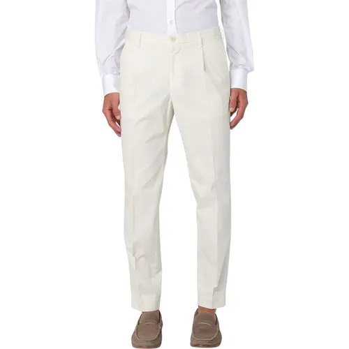 Cropped Trousers, male, , Size: L Stylish Pants for Men - Incotex - Modalova